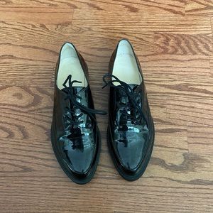 Nine West black leather women shoes Size7